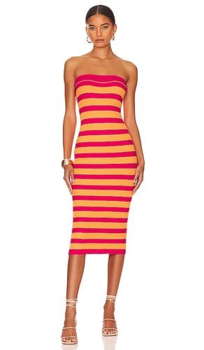 Lesley Ribbed Strapless Dress in Fuchsia. - size M (also in L, S, XS) - MORE TO COME - Modalova