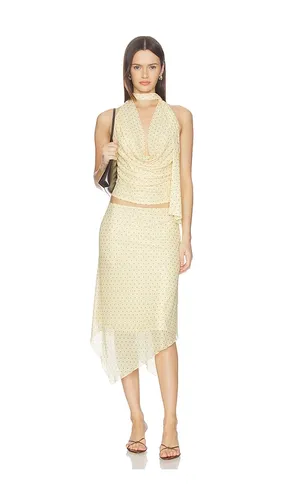 Ariyah Midi Skirt Set in Yellow. - size L (also in S, XL) - MORE TO COME - Modalova