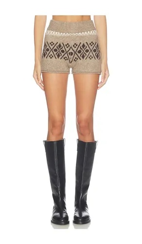 Tayler Fairisle Short in Brown. - size L (also in M, S, XS) - MORE TO COME - Modalova