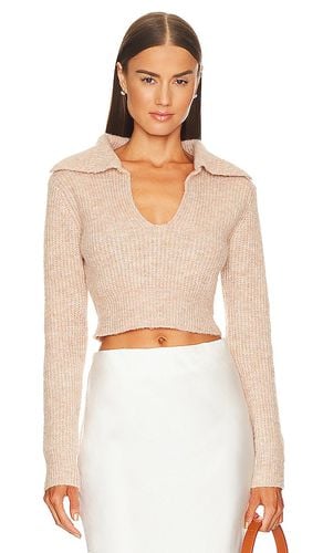 Carly Deep V Sweater in Nude. - size L (also in M) - MORE TO COME - Modalova