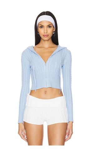 Maren Zip Up Sweater in Baby Blue. - size L (also in S, XS) - MORE TO COME - Modalova