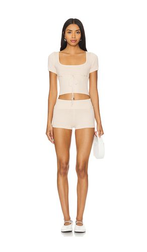 Ruthie Knit Short Set in Beige. - size L (also in M, S, XS) - MORE TO COME - Modalova