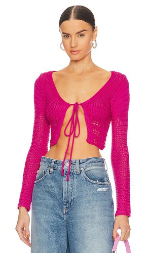 Aylin crochet top en color fucsia talla L en - Fuchsia. Talla L (también en M) - MORE TO COME - Modalova