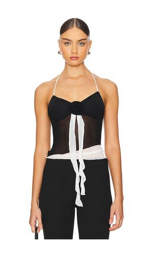 Maya halter top en color negro, blanco talla L en & - ,. Talla L (también en M, S, XS) - MORE TO COME - Modalova