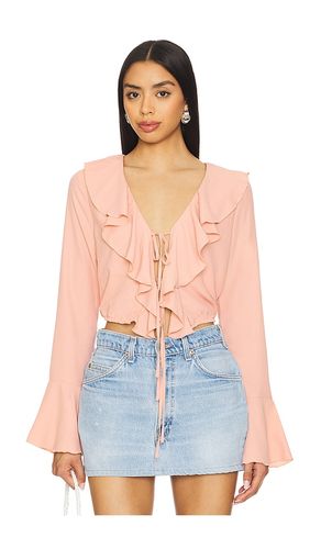 Denise Ruffle Tie Top in . Taglia S. Also in XS - MORE TO COME - Modalova