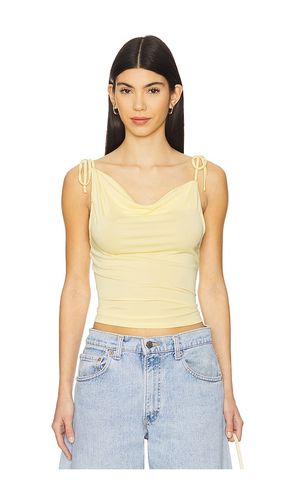 Banks drape top en color talla L en - Yellow. Talla L (también en M, S, XL, XS, XXS) - MORE TO COME - Modalova