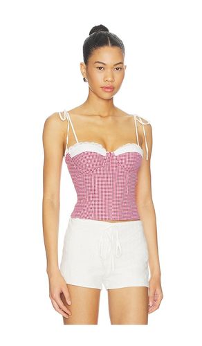 Roslyn Top in Red,White. - size L (also in M, S, XS) - MORE TO COME - Modalova