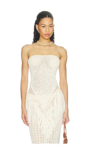 Arna Strapless Crochet Top in Neutral. - size M (also in XS) - MORE TO COME - Modalova
