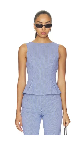 Drea Peplum Top in Blue. - size M (also in S, XL, XS, XXS) - MORE TO COME - Modalova