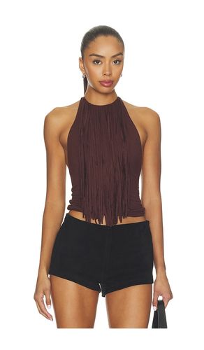 Leigh Fringe Halter Top in Brown. - size M (also in L, XL) - MORE TO COME - Modalova