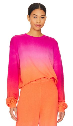 Exon Drop Shoulder Crop Pullover Sweatshirt in Pink. - size L (also in M, S, XS) - Michael Lauren - Modalova