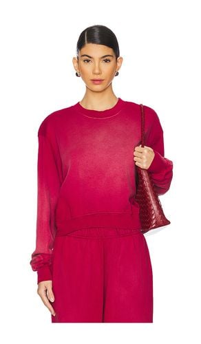 Exon Crew Neck Pullover Sweatshirt in Burgundy. - size L (also in M, S, XL, XS) - Michael Lauren - Modalova