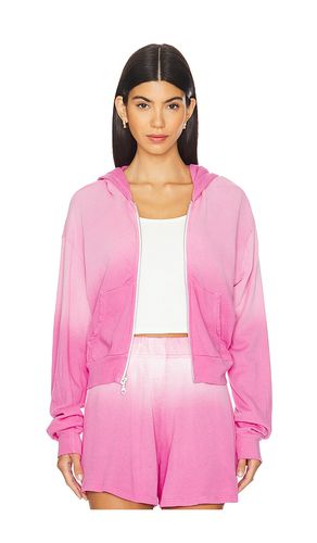 Bowman Crop Zip Up in Pink. - size M (also in L, S, XL, XS) - Michael Lauren - Modalova