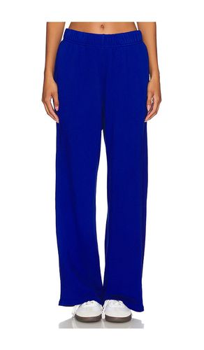 Mabel Wide Leg Pant W/ Side Pocket in Royal. - size L (also in M, S, XL, XS) - Michael Lauren - Modalova