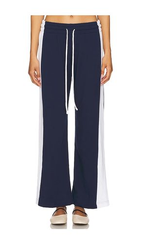 Lux Wide Leg Pant in Navy. - size L (also in M, S, XL, XS) - Michael Lauren - Modalova