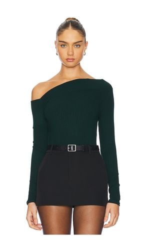 Maples Asymmetrical Off Shoulder Long Sleeve Top in Green. - size L (also in M, S, XL, XS) - Michael Lauren - Modalova