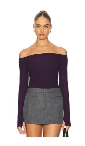 Lanny Off Shoulder Long Sleeve Top in Purple. - size L (also in M, XL, XS) - Michael Lauren - Modalova