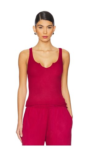 Murphy Tank With Open Slit Front in Burgundy. - size S (also in XS) - Michael Lauren - Modalova