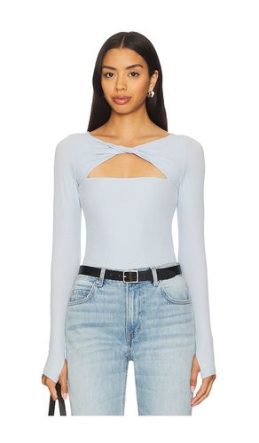 Azura Knotted Neck Top in Baby Blue. - size L (also in M, S, XS) - Michael Lauren - Modalova