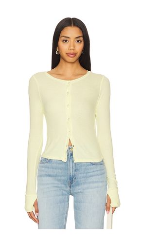 Vesca Snap Front Tee in Yellow. - size L (also in M, S, XL, XS) - Michael Lauren - Modalova
