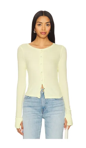 Vesca Snap Front Tee in Yellow. - size M (also in S) - Michael Lauren - Modalova