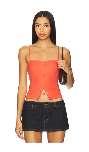 Iva Snap Top in Coral. - size L (also in M, S, XL, XS) - Michael Lauren - Modalova