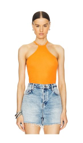 Agnus High Neck Halter in Orange. - size M (also in S) - Michael Lauren - Modalova