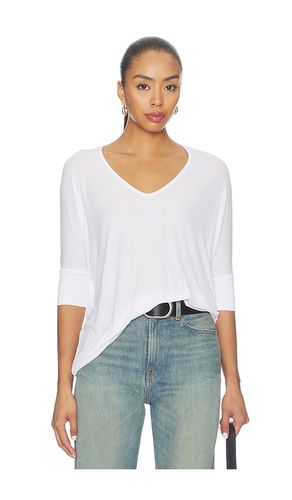 Dylan 3/4 Sleeved Draped V-neck in . Size L. Also in M, S, XL, XS - Michael Lauren - Modalova