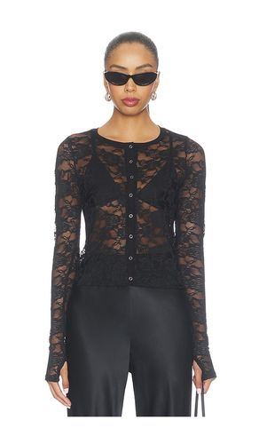Vesca Lace Snap Front Long Sleeve in . Size L. Also in M, S, XS - Michael Lauren - Modalova