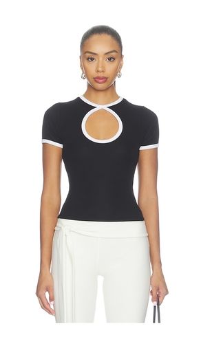 Keoni Shortsleeve Colorblock Keyhole Tee in & . - size S (also in M) - Michael Lauren - Modalova