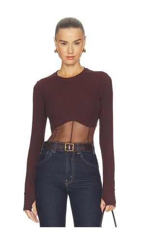 X REVOLVE Danton Rib Mesh Corset Top in . Size L. Also in M, S, XL, XS - Michael Lauren - Modalova