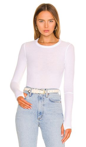 Camiseta manga larga agujero pulgar everett en color talla L en - White. Talla L (también en M, S, XL, XS) - Michael Lauren - Modalova