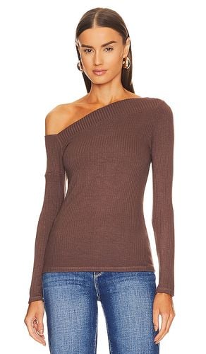 Off Shoulder Long Sleeve in Brown. - size L (also in M, S, XL, XS, XXL) - Michael Lauren - Modalova