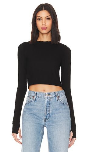 Panama long sleeve crop top en color talla M en - Black. Talla M (también en L, S, XL) - Michael Lauren - Modalova