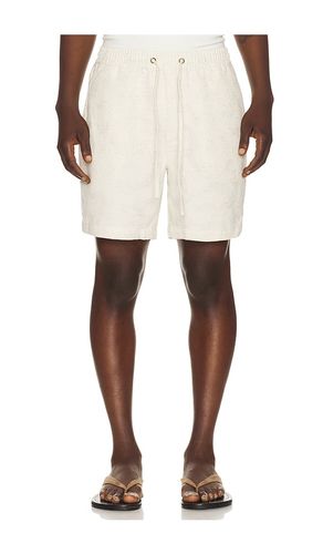 Saturday Jacquard Linen Short in Cream. - size L (also in S, XL/1X) - Marine Layer - Modalova