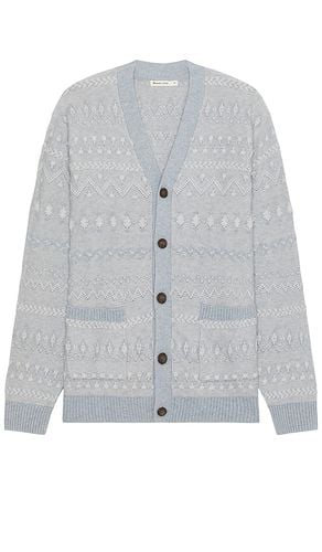 All Over Texture Intarsia Cardigan in Baby Blue. - size L (also in M, S, XL/1X) - Marine Layer - Modalova