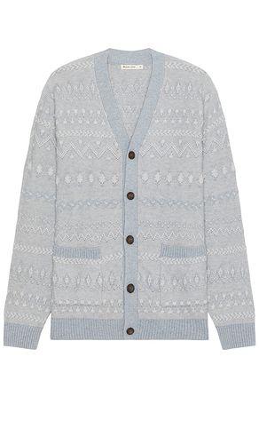 All Over Texture Intarsia Cardigan in Baby Blue. - size L (also in S, XL/1X) - Marine Layer - Modalova