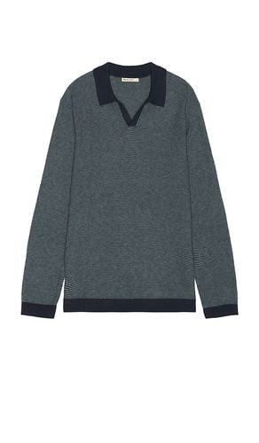 Liam Sweater Polo in & Balsam in Blue. - size L (also in M, S) - Marine Layer - Modalova