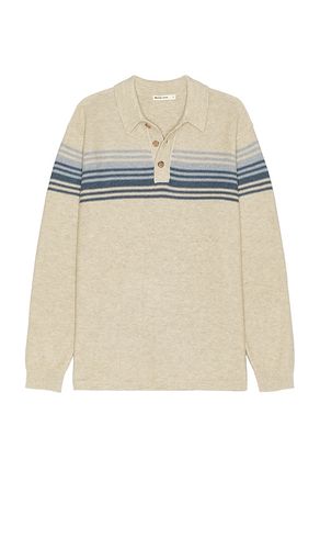 Ellias Chest Stripe Sweater Polo in Blue. - size L (also in S) - Marine Layer - Modalova