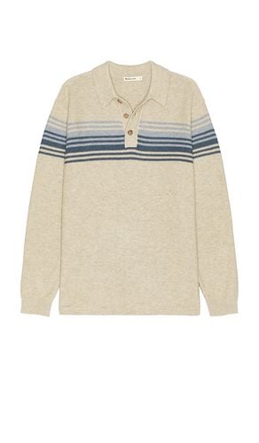 Ellias Chest Stripe Sweater Polo in Beige. - size L (also in M, S, XL/1X) - Marine Layer - Modalova