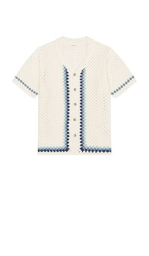 Archive Ace Crochet Resort Shirt in Beige. - size M (also in S, XL/1X) - Marine Layer - Modalova