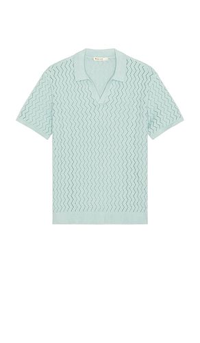 Archive Cyrus Sweater Polo in Teal. - size L (also in M, S, XL/1X) - Marine Layer - Modalova
