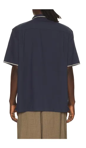 Embroidered Resort Shirt in Navy. - size L (also in M, S, XL/1X) - Marine Layer - Modalova