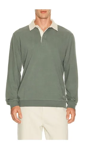 Sueded Rugby Polo in Green. - size L (also in M, S, XL/1X) - Marine Layer - Modalova