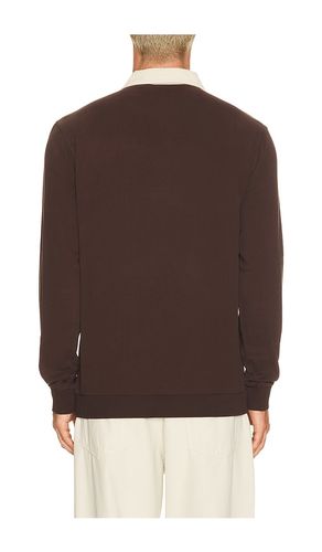 Sueded Rugby Polo in Chocolate. - size L (also in M, S, XL/1X) - Marine Layer - Modalova