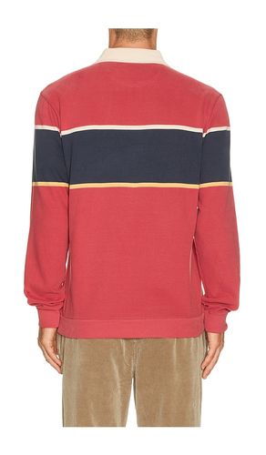 Sueded Rugby Polo in Red. - size L (also in M, S, XL/1X) - Marine Layer - Modalova