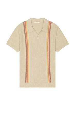 Liam Vertical Stripe Polo in Brown. - size L (also in M, S, XL/1X) - Marine Layer - Modalova