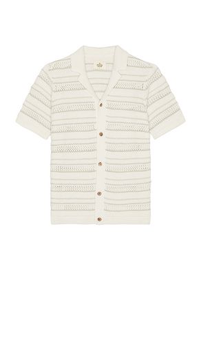 Open Knit Sweater Button Down Shirt in White. - size L (also in M, S) - Marine Layer - Modalova