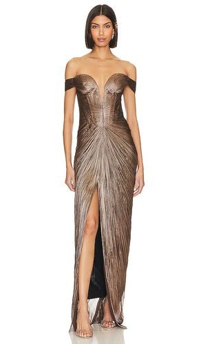 Tia Gown in Metallic Bronze. - size 34/2 (also in 36/4, 38/6) - Maria Lucia Hohan - Modalova