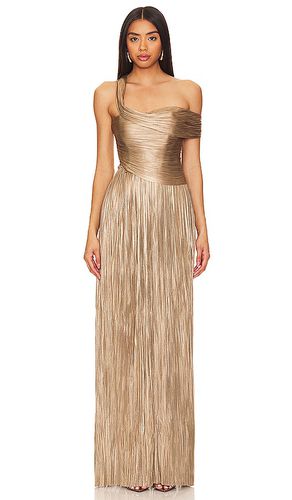 Serene Gown in Metallic Bronze. - size 34/2 (also in 36/4, 40/8) - Maria Lucia Hohan - Modalova